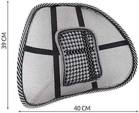 Suport lombar plasa mesh respirabil pentru birou sau masina 40x39 cm
