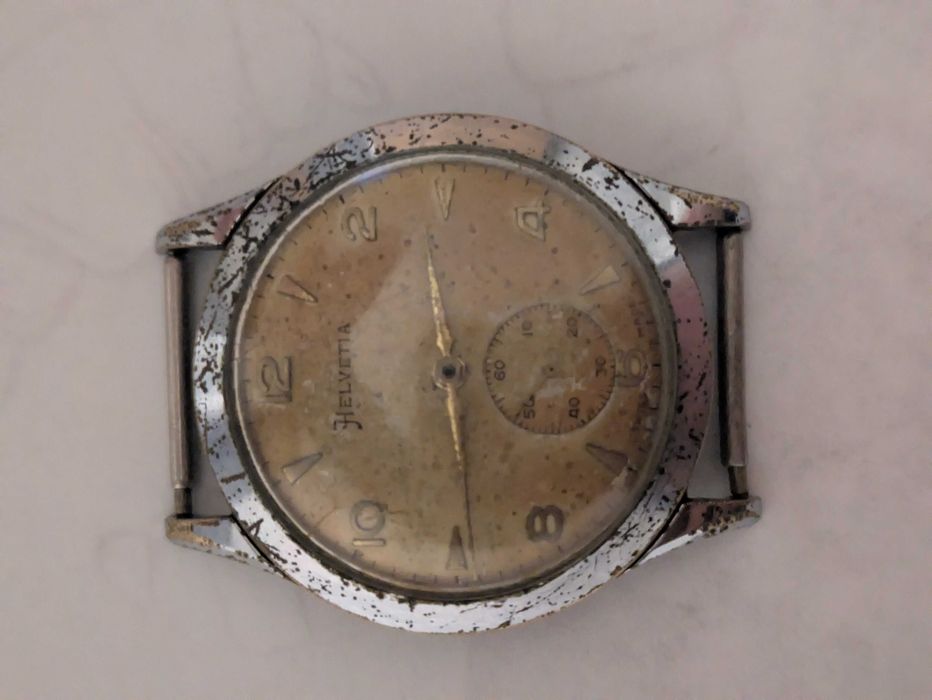 Ceas Helvetia WW2 militar anii 40 balans ok