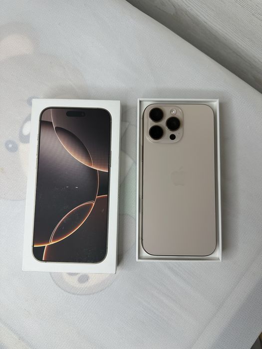 Продается iPhone 16 Pro Max 256Gb Desert Titanium sotiladi 93% ideal