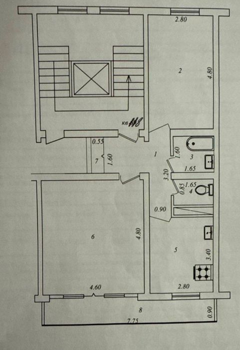 Продается квартира Юнусобад 13кв 2/7/9