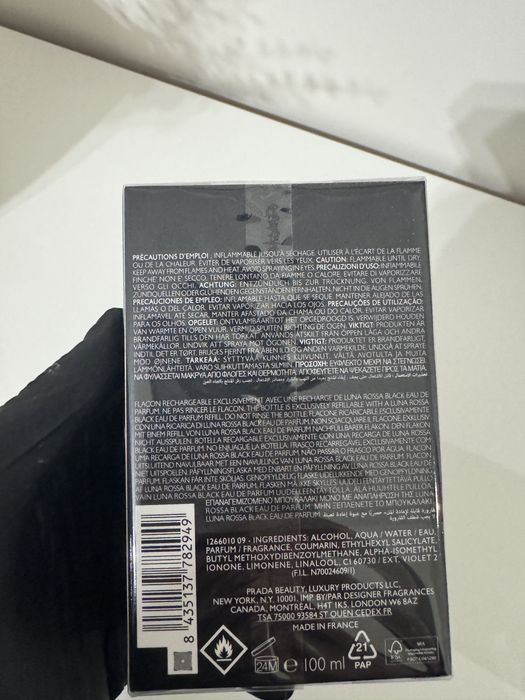 Prada luna rossa black 100ml