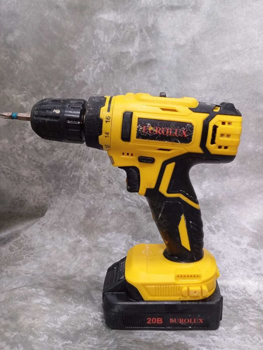 Аккумуляторный Шуруповёрт Eurolux (Актобе 413) лот 850304