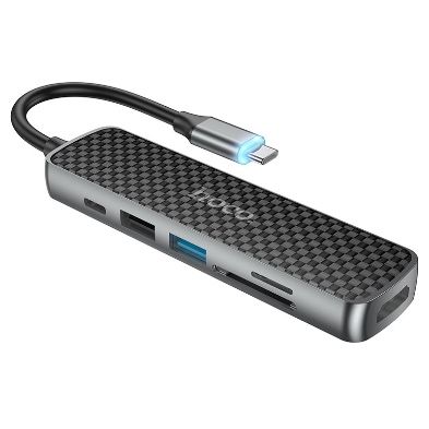 Hub Usb-C HOCO HB24 Usb-A 3.0 Usb-A Usb-C HDMI Card