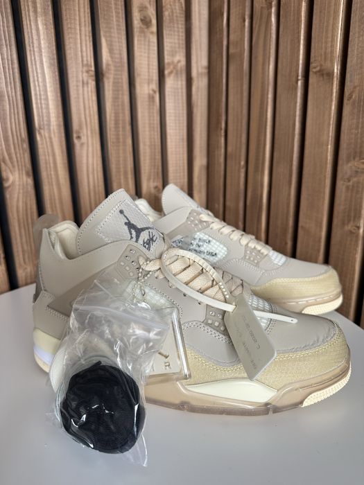 Air Jordan 4 Off White Sail Aj4 Retro size 43