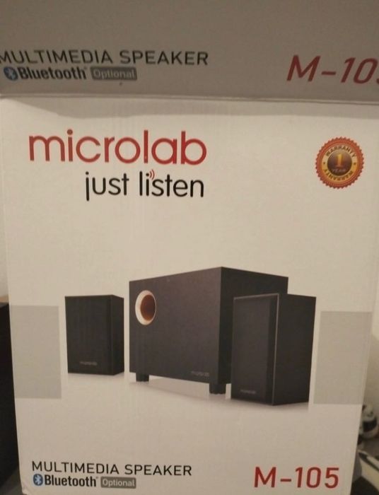 Компьютерные колонки Microlab M-105, черный.