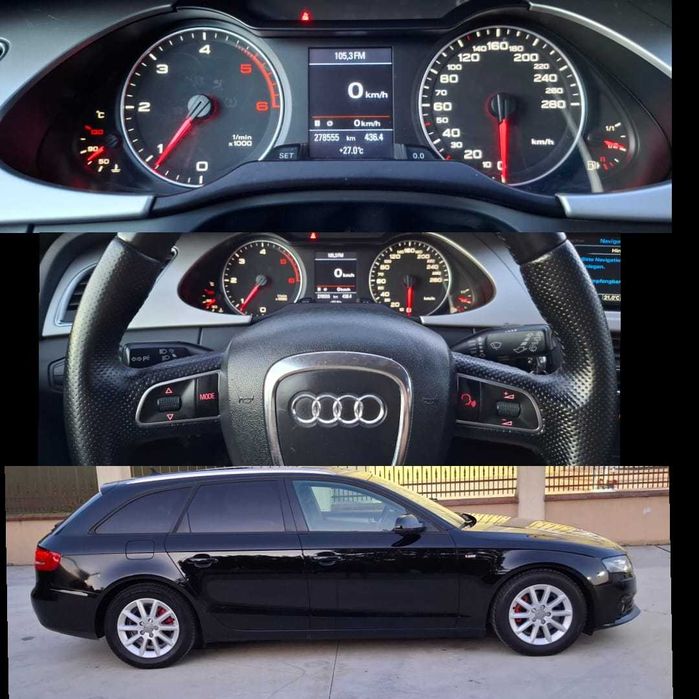 AUDI a4 B8 s-line 2.0 TDI 143 cp. 2010 diesel(Multimedia.navi MMI.si ceasuri color)