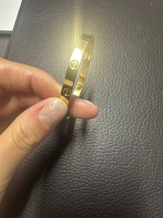 Brățara tip cartier placata cu aur