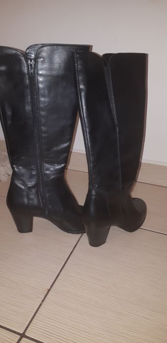 Cizme damă cu toc din piele ecologică marimea 36