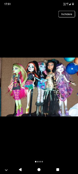 Lot Păpuși Monster Hugh originale Mattel 2008-2012