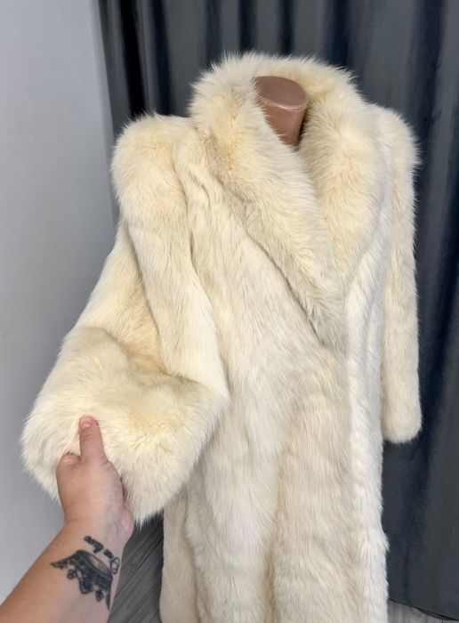 Blană naturală vulpe polară