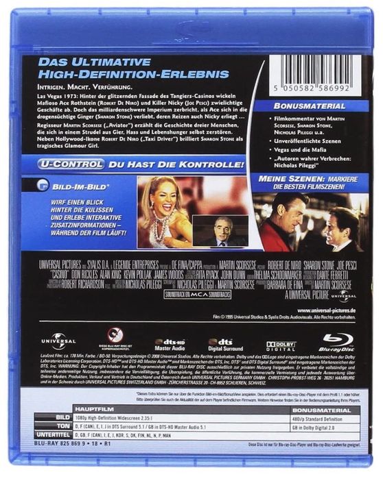 Casino,American Gangster  blue ray sigilate(fara subtitrare ro)