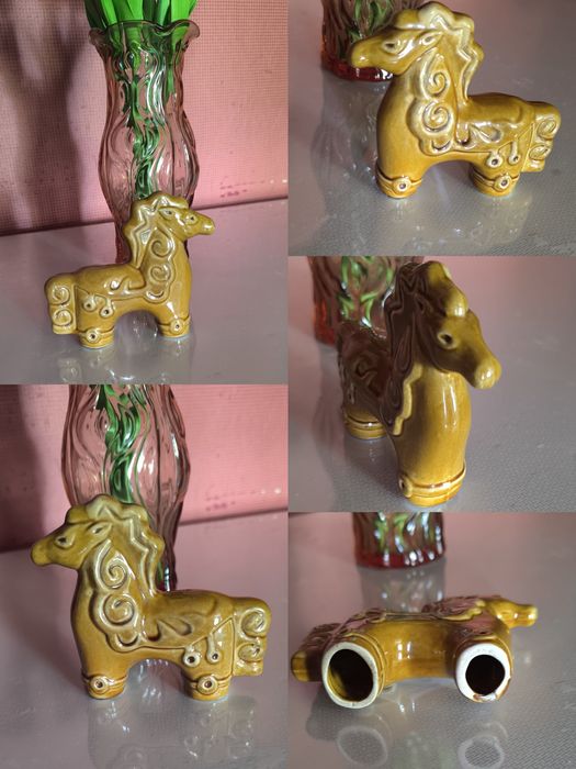 Винтажная керамическая статуэтка лошадь