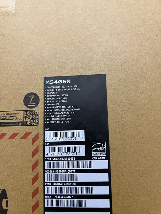 Asus Vivobook S14 Oled Ryzen 5 7535Hs