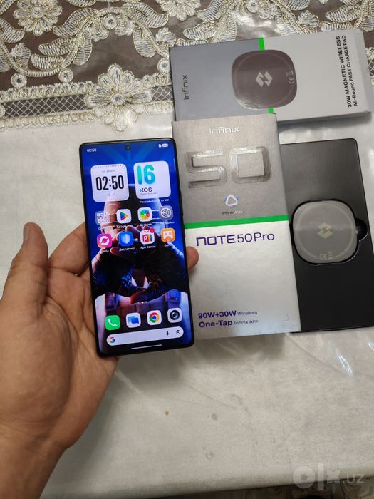 Infinix Note 50 Pro 24/256GB Black Igravoy 2025 karobka Holati Ideal