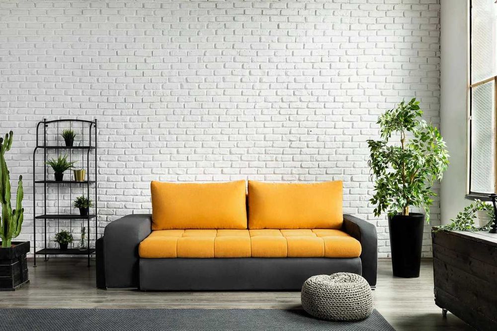 Canapea Extensibila 3 locuri CAROL, cu lada depozitare, 250x100x75 cm