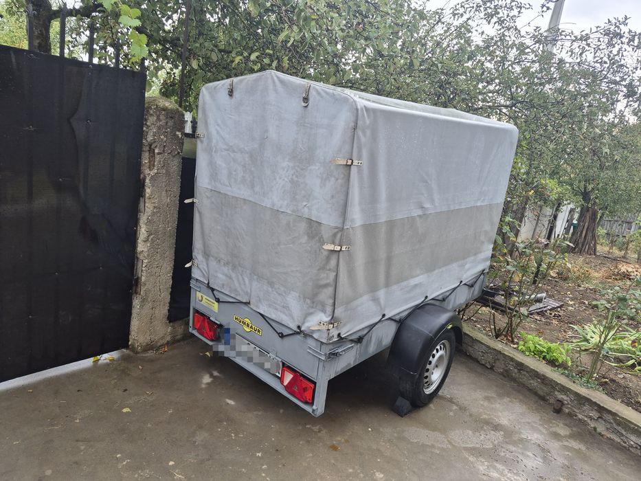 Remorca Humbaur 750kg Steely 752111 - 2,10m - PODEA DUBLA - Prelata 1,95m