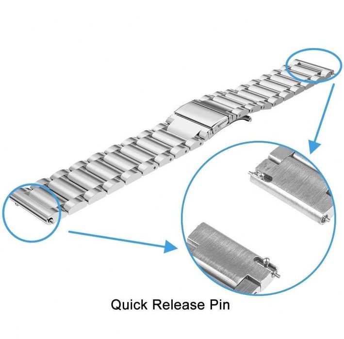 Curea metalica 22mm Samsung Galaxy Watch 3 Gear S3 Huawei Watch GT 2