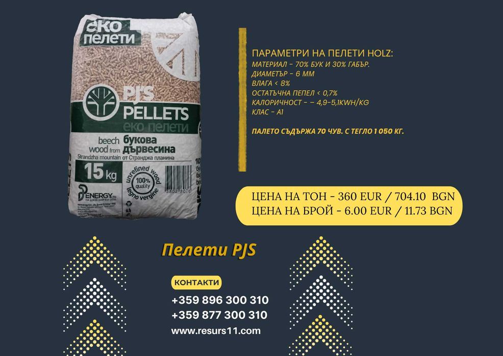 Пелети PJS клас А1