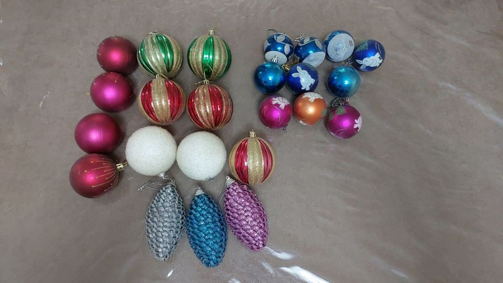 Игрушки ёлочные На фото маленькие В реале брльшие