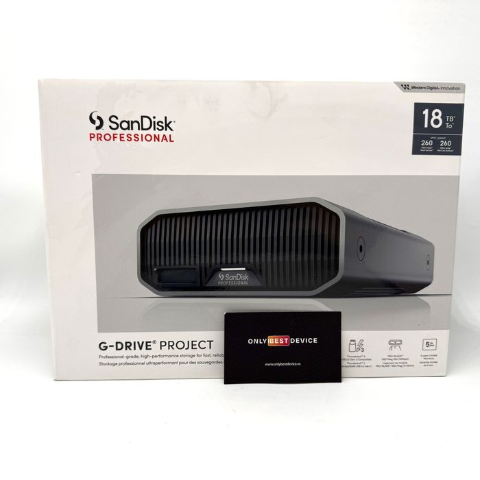 SanDisk Professional 18TB G-DRIVE Desktop Hard Drive