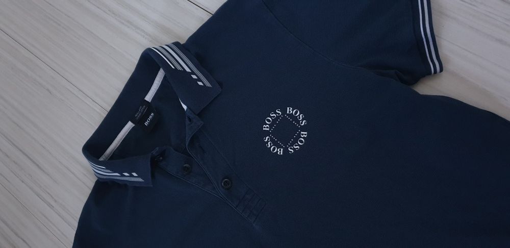 Hugo Boss Cirkle Pique Cotton Mens Size M ОРИГИНАЛНА Тениска!