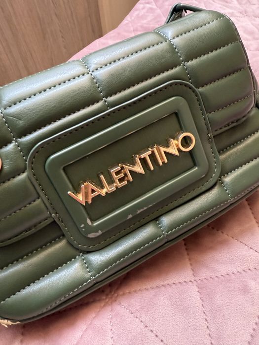 Кожена чанта Valentino