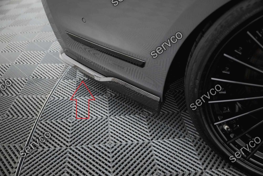 Pachet Set Splitter Exterior Prelungiri Body kit tuning Bmw Seria 7 G11 M-Pack Facelift 2019-2022 v12 - Maxton Design  Fibra Carbon