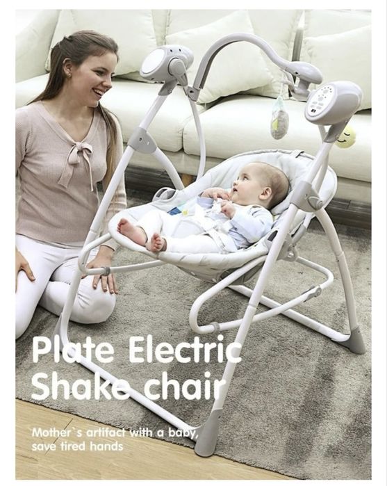 Электронный шезлонг-качели для малышей
