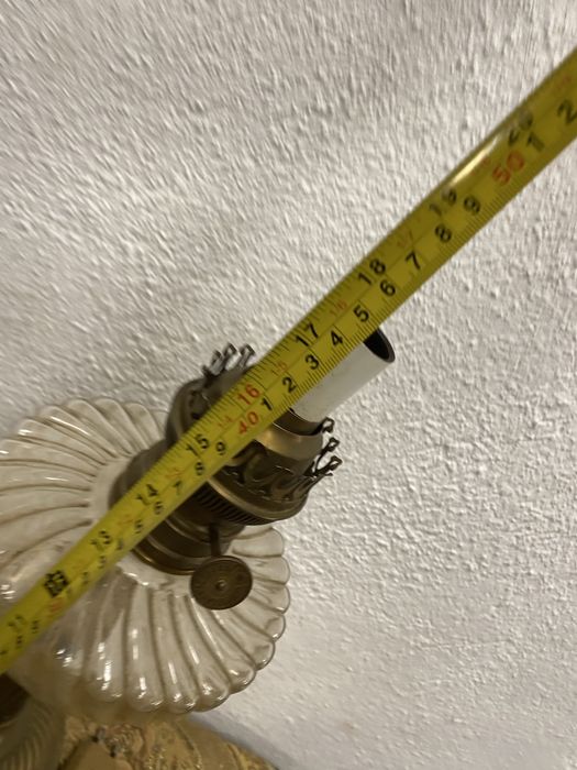 Френска газена лампа с месингова основа