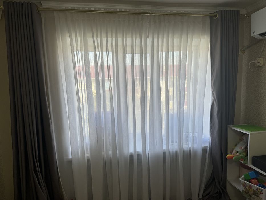 Шторы и тюль в хорошем состояний