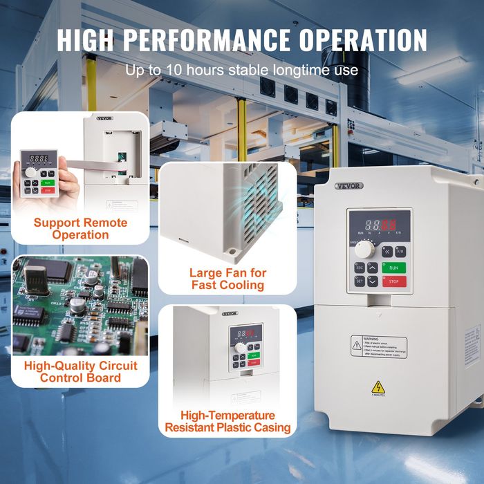Invertor Frecventa 5.5KW 7.5CP 25A AC 220V Control Viteza