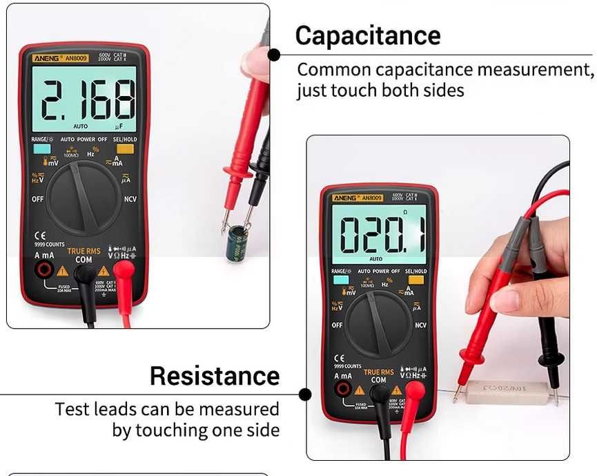 Мултиметър ANENG AN8009 True-RMS