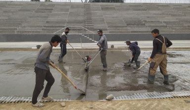 Styajka. Стяжка.toping. vertalyotda shlifovka