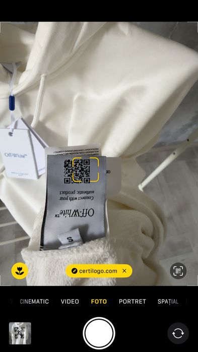 Hanorac OFF White S M L