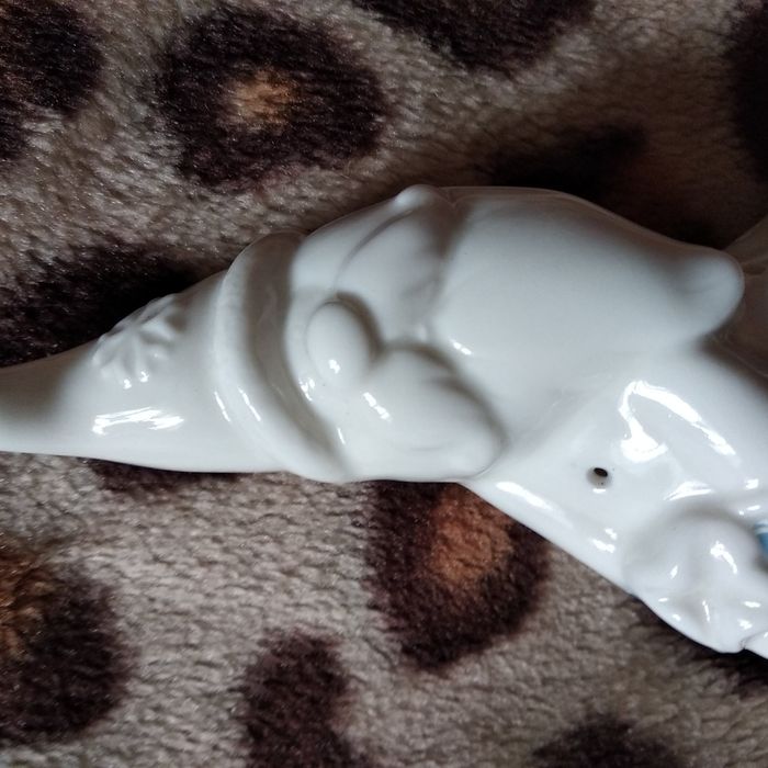 Дед мороз керамический. Подсвечник