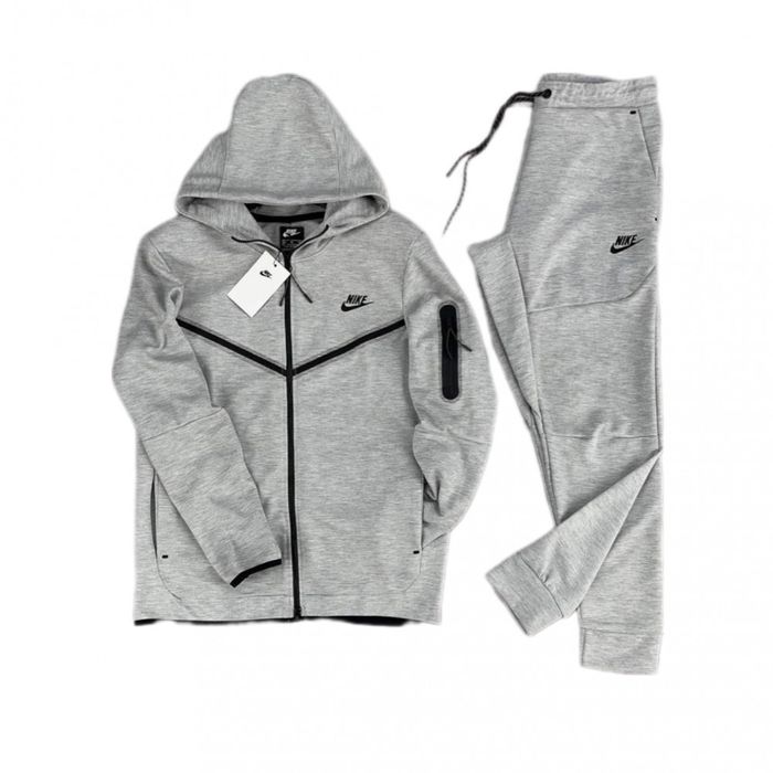 Tech fleece grey серая теч флис