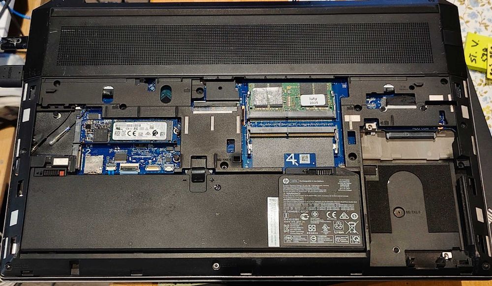 HP Zbook 15 G6 i7 9750H Placa de baza componente ecran baterie