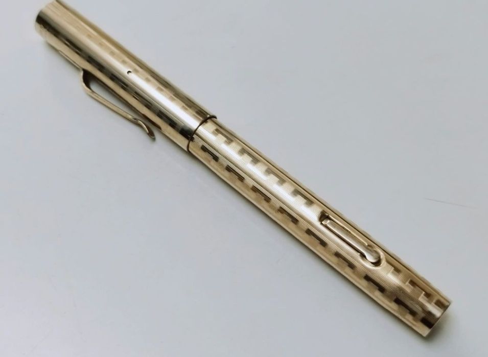 Vechi stilou Wahl, model design grecesc, cu penita de aur de 14K , anii 1922 1924, USA, rar