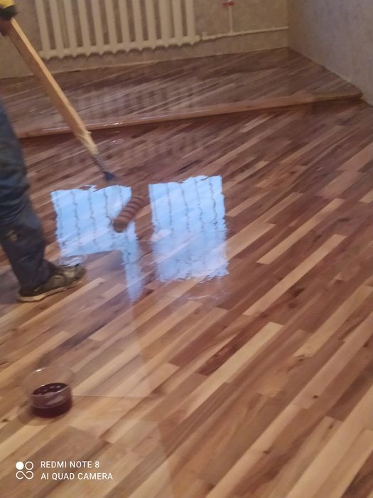 Шлифовка пол паркет