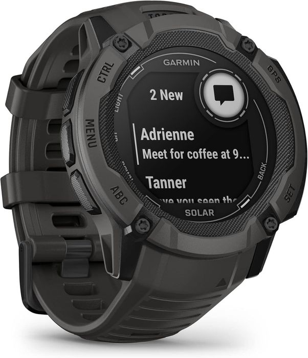 Smartwatch Garmin Instinct 2X Solar, 50mm, GPS, Android/iOS,negru,sigilat