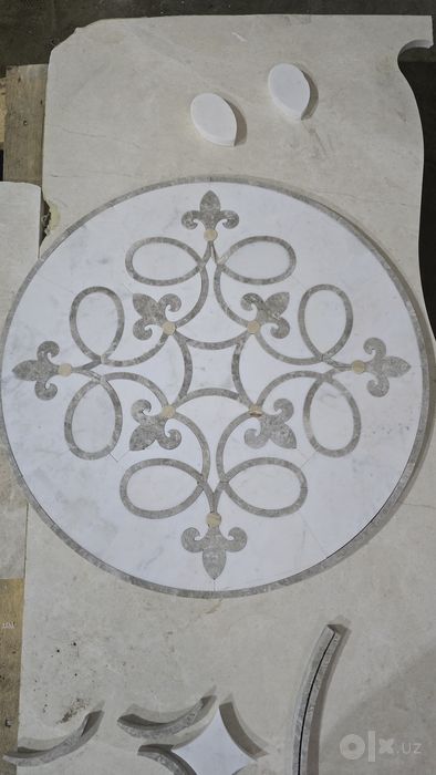 Мрамор узор медалион пескоструй  Waterjet xizmatlari mramor granit shi