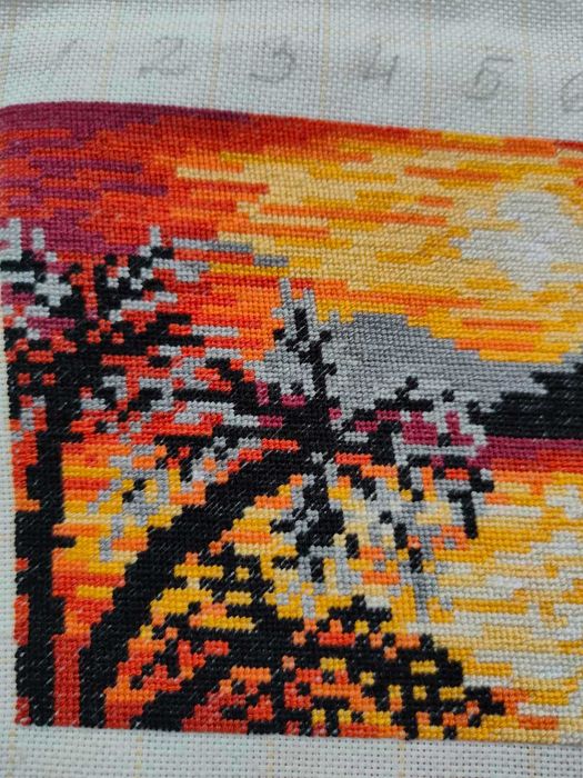 Гоблен "Залез с платноходка"