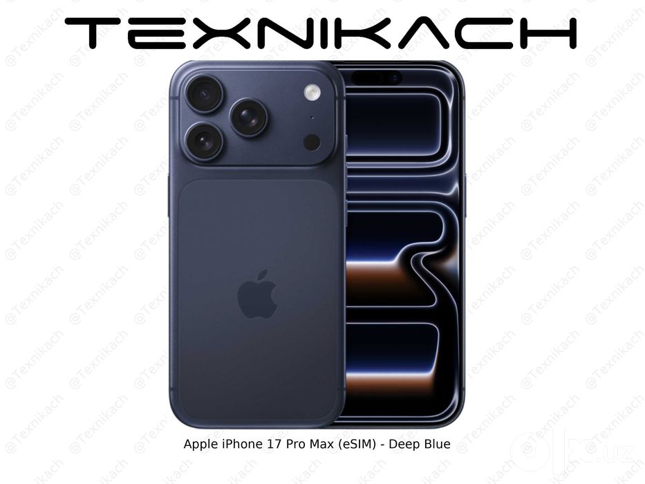 iPhone 17 Pro Max eSIM + eSIM • Yetkazib berish • Tekshirib to‘lash