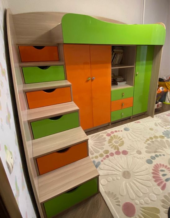 Детская стенка двухярусная