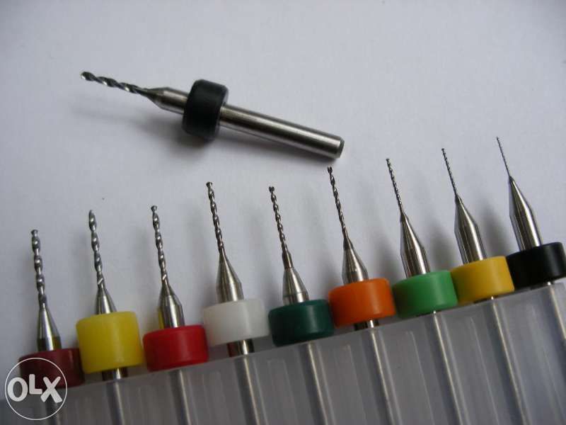 Карбидни твърдосплавни свредла Ф0.3-1.2 мм за Dremel Дремел CNC 10 бр.