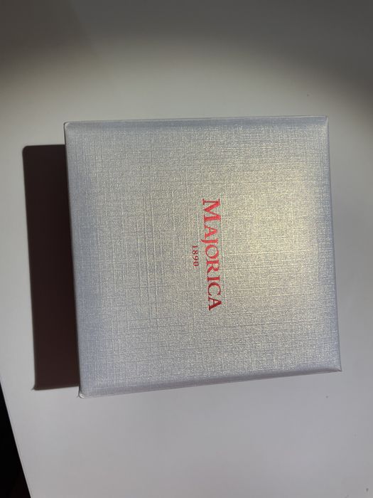 Колие / огърлица / Choker Majorica Перли и кожа