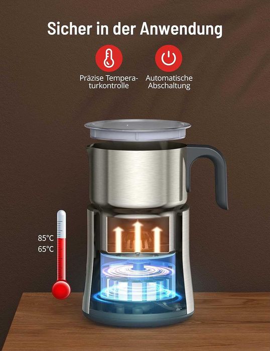 Paris Rhône Електрически индукционен пенообразувател за мляко