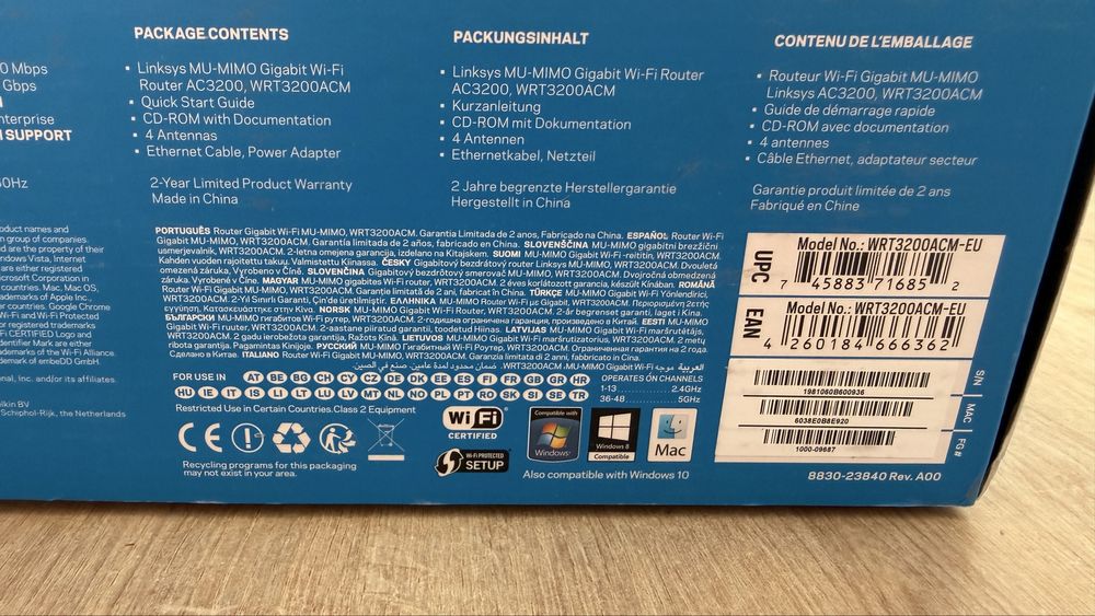 Linksys WRT 3200 ACM openwrt wifi router