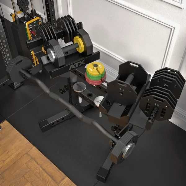Регулируеми Дъмбели със Стойка ATX® Octa Dumbbells – 2 х 36 кг, Чифт Гири