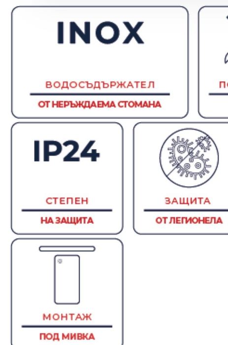 Бойлер Тедан -Tedan 10л под мивка